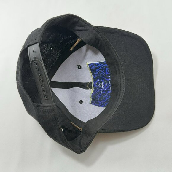 Findlay Snapback Baseball Hat Men Cap Lace Tied Link String Logo Emblem Black - Picture 9 of 12